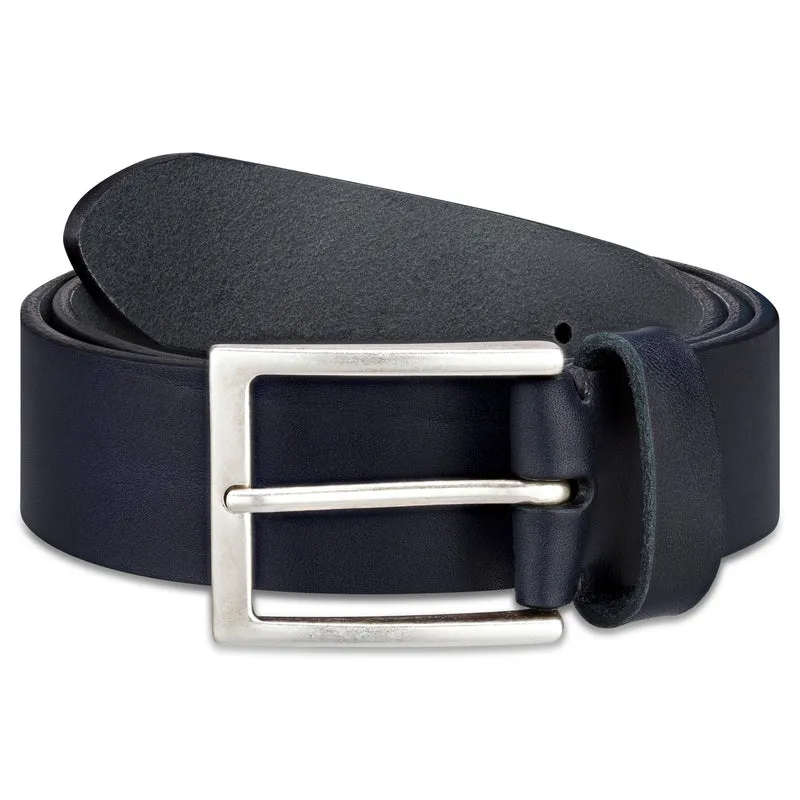 Bestseller: Herren Jeansgürtel „Vincent“ in Blau – 4 cm, satt, griffig & anschmiegsam
