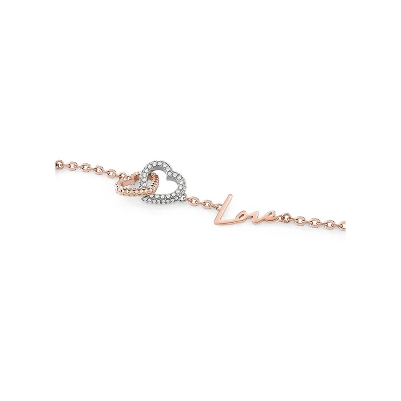 Philipp Plein Rocked Hearts Armband Damen roségold PJZEA12BU