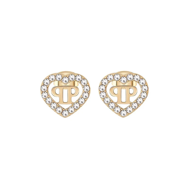 Philipp Plein Ohrringe Damen PLEIN ROCKED HEART Gold PJZEA02EU