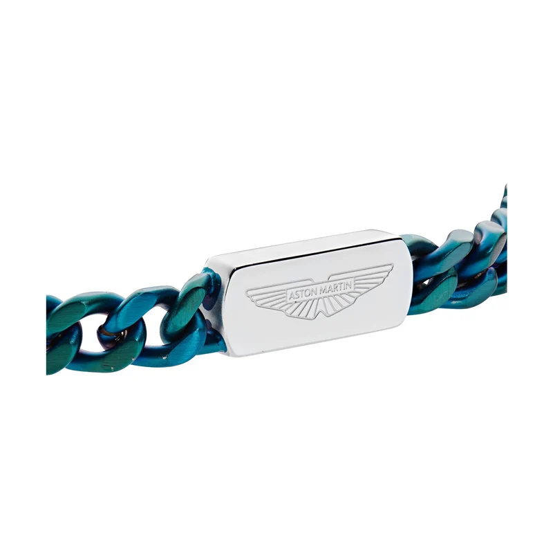 Aston Martin Armband Herren AML ICON Edelstahl Grün MJIUF5BL5