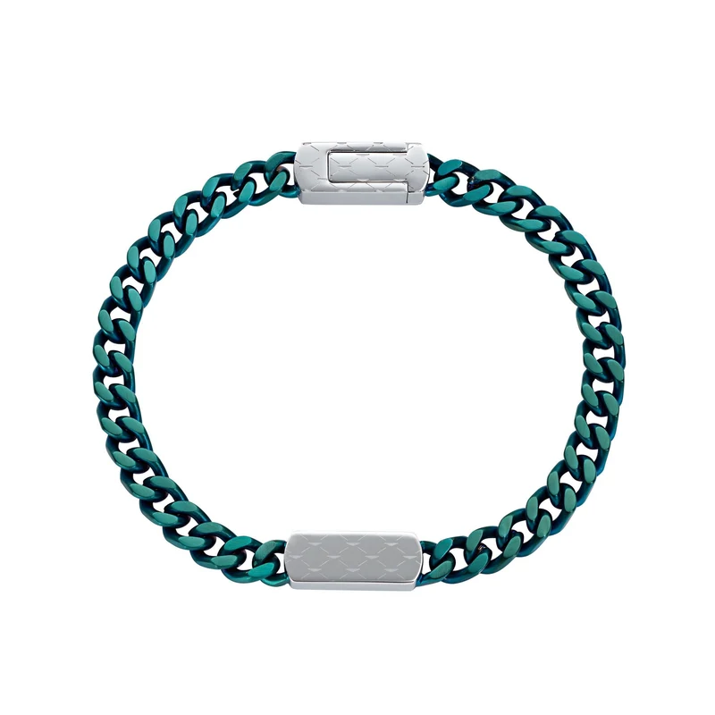 Aston Martin Armband Herren AML ICON Edelstahl Grün MJIUF5BL5