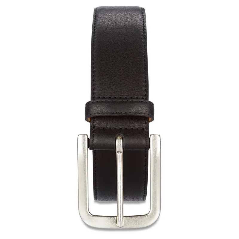 Herren Ledergürtel „Alexander“ in Schwarz – 4 cm, weiches Kobel-Sattelsitzleder mit warmer, wachsiger Haptik