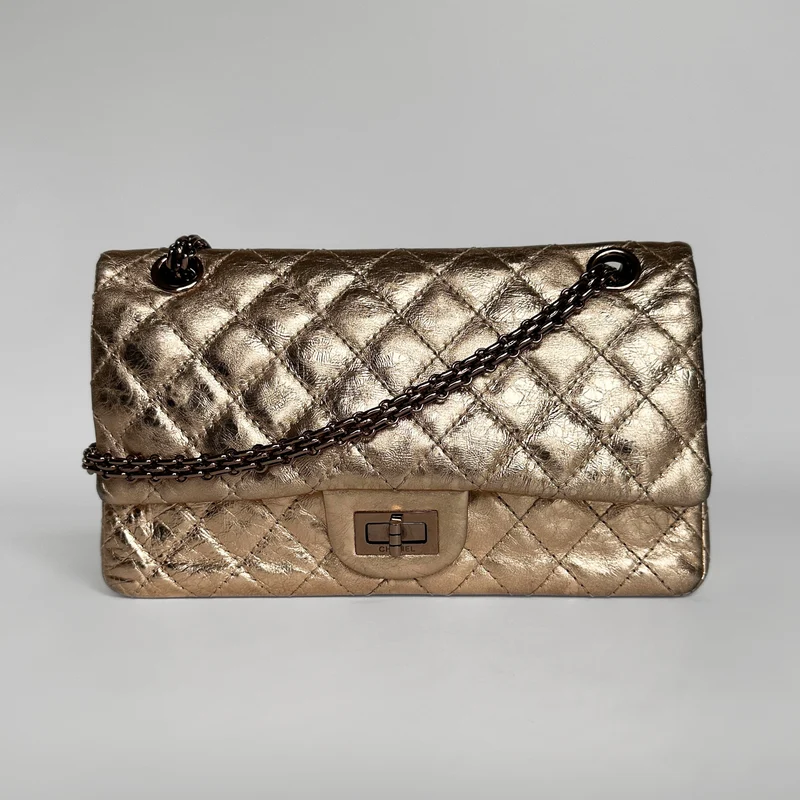 Chanel 2.55 Handtasche aus gealtertem Kalbsleder
