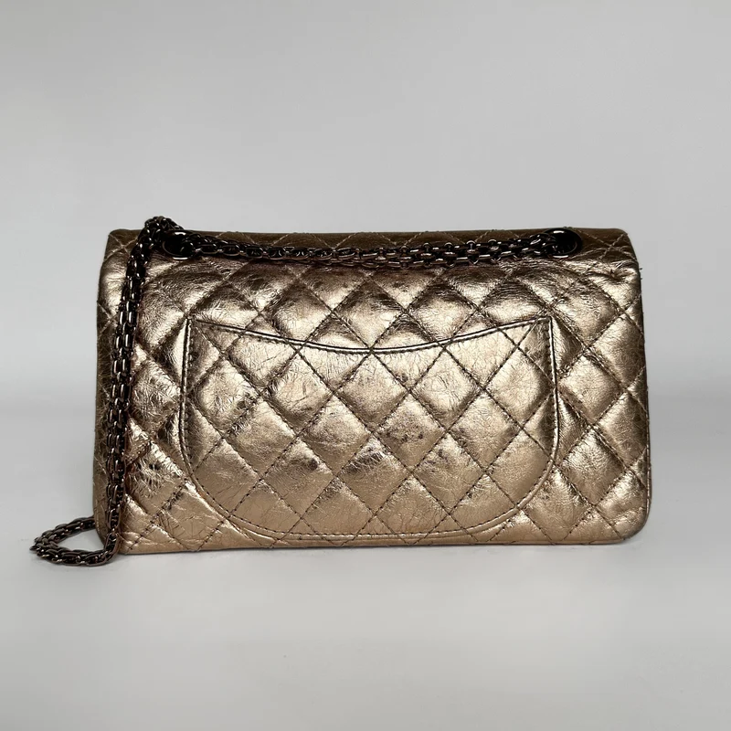 Chanel 2.55 Handtasche aus gealtertem Kalbsleder
