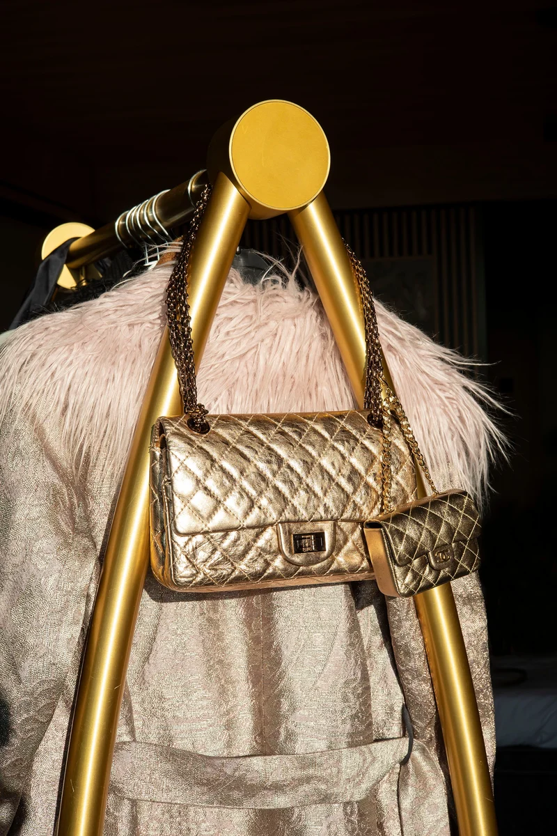 Chanel 2.55 Handtasche aus gealtertem Kalbsleder