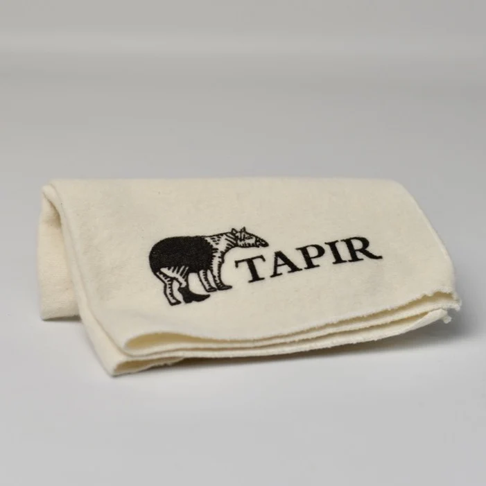 Tapir Poliertuch: Das natürliche Baumwolltuch zum Auftragen von Lederfett, 100% Baumwolle