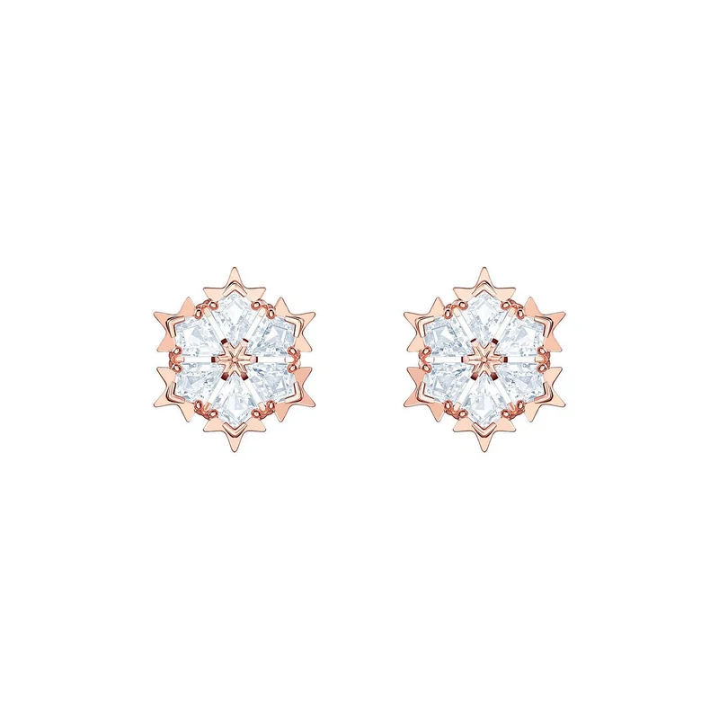 Swarovski Ohrstecker Damen Magic Schneeflocke Roségold 5428429