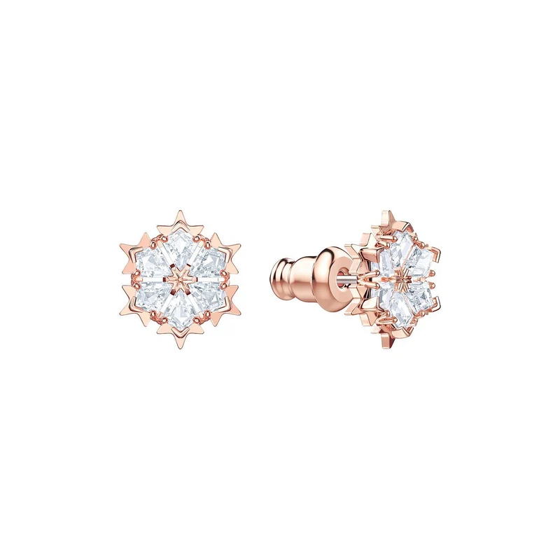 Swarovski Ohrstecker Damen Magic Schneeflocke Roségold 5428429