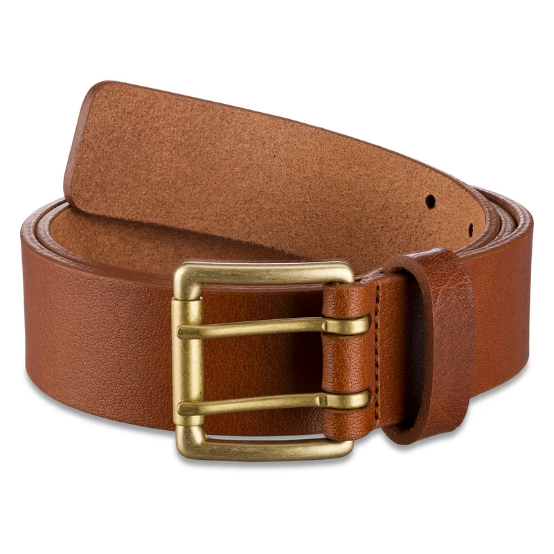 Bio-Ledergürtel „Heinrich“ in Cognac – 4 cm, pflanzlich gegerbtes Albbüffelleder von der Schwäbischen Alb