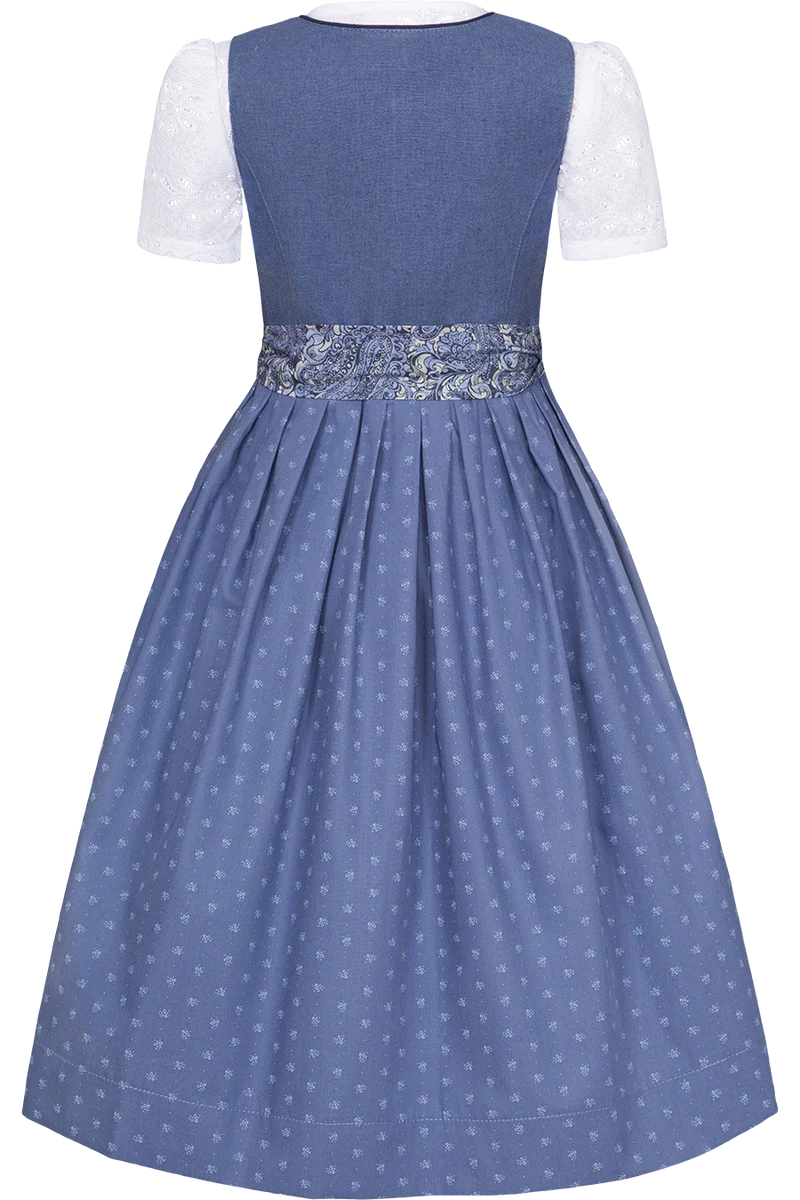 Kinderdirndl Leinen mit Bluse
