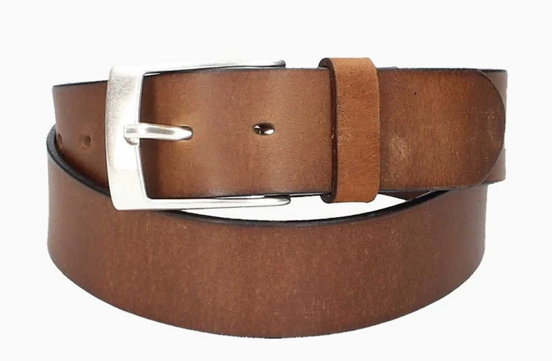 Leder Bazlen Gürtel cognac