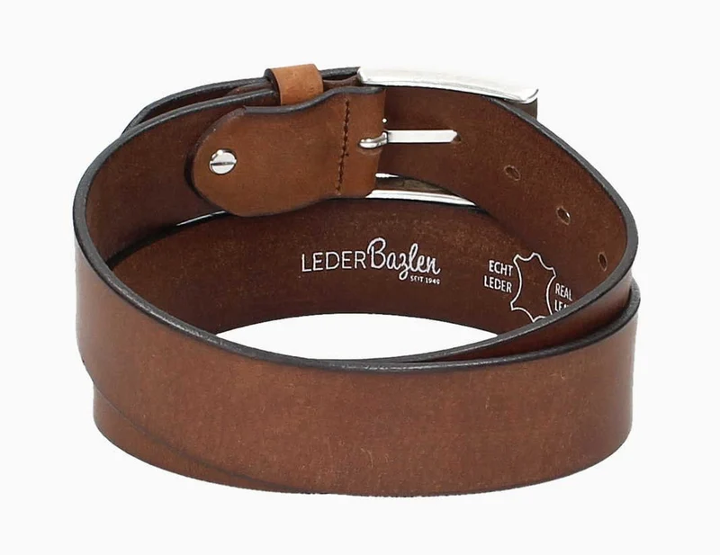 Leder Bazlen Gürtel cognac