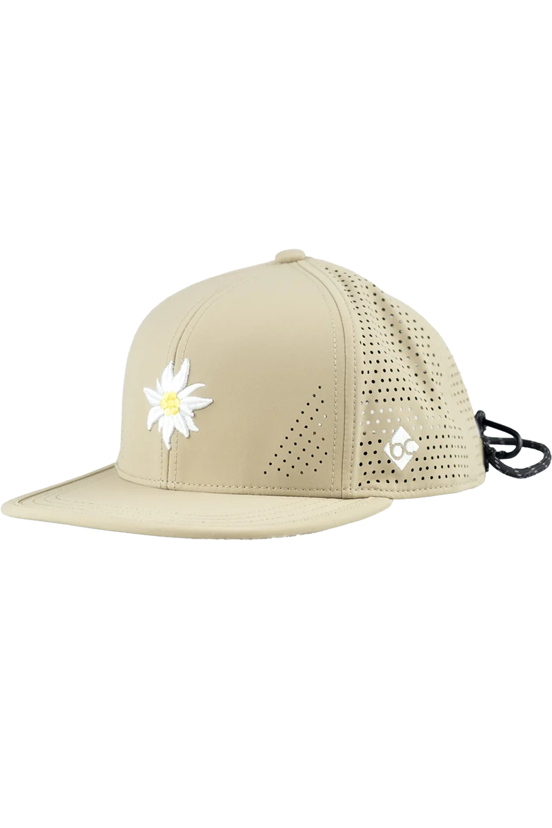 Unisex Snapback-Cap mit Edelweiß-Design und Sportfunktion