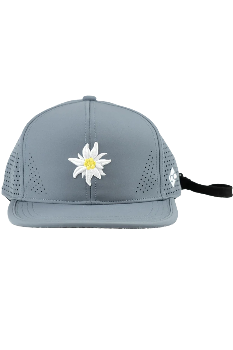 Unisex Snapback-Cap mit Edelweiß-Design und Sportfunktion