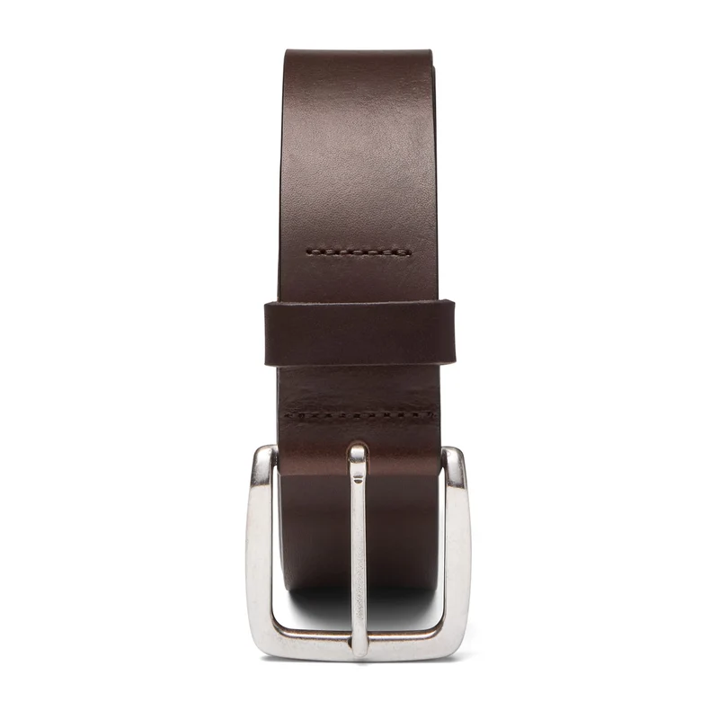Klassischer Herren Jeansgürtel „Toni“ in Braun – 4 cm, Rindleder aus der Toskana