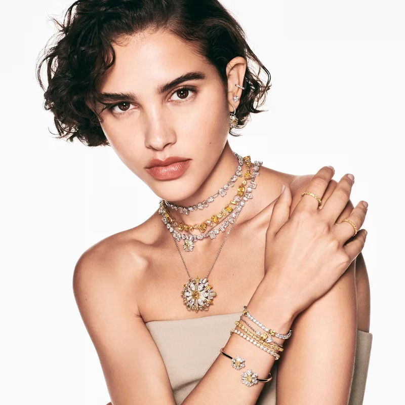 Swarovski Damen Ohrringe Gelb IDYLLIA 5683243