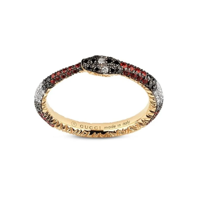 Gucci Ouroboros Schlangenring Damen Gelbgold YBC527034001