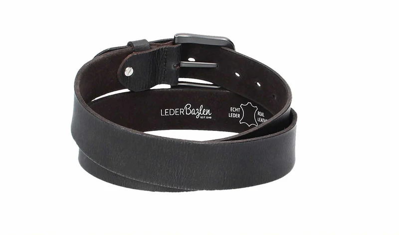 Leder Bazlen Gürtel schwarz