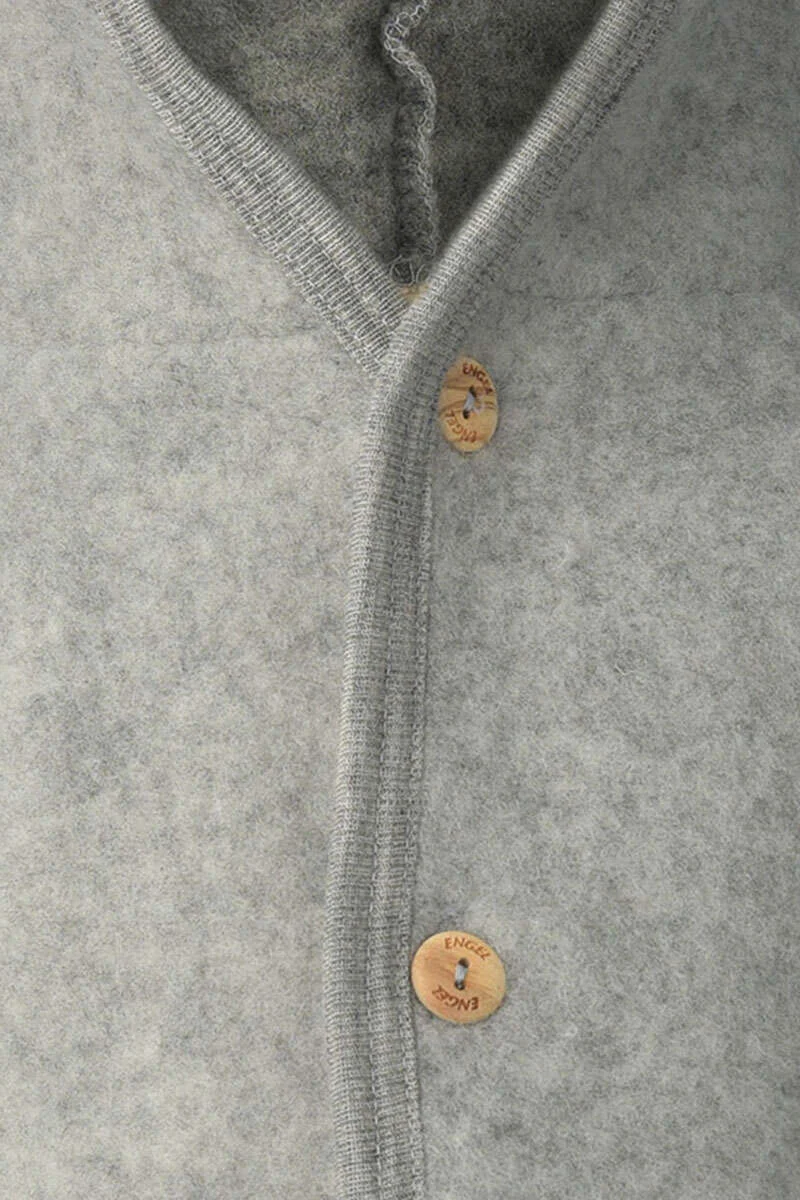 Baby-Wollfleece-Overall mit Kapuze aus Bio Schurwollfleece