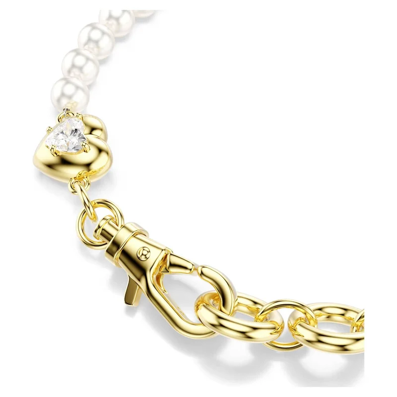 Swarovski Armband Damen Idyllia Kristallperle Weiß Goldfarben 5737299
