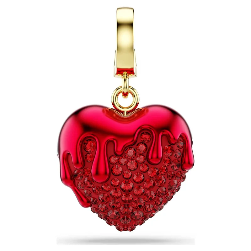 Swarovski Charm Damen Idyllia Herz Rot Gold 5742994