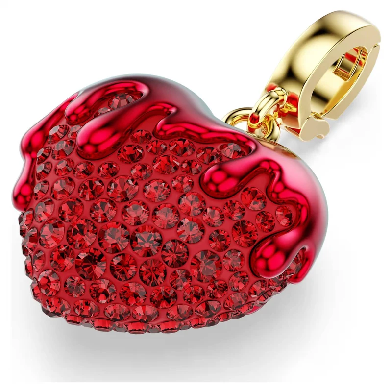 Swarovski Charm Damen Idyllia Herz Rot Gold 5742994