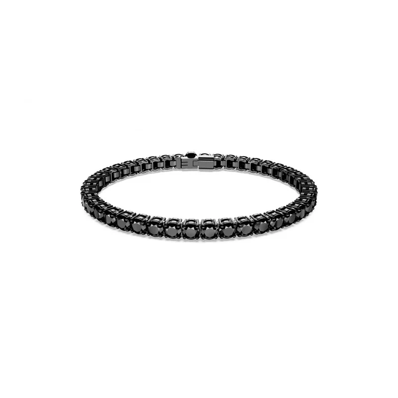 Swarovski Matrix Tennis Armband Unisex Schwarz 5664154