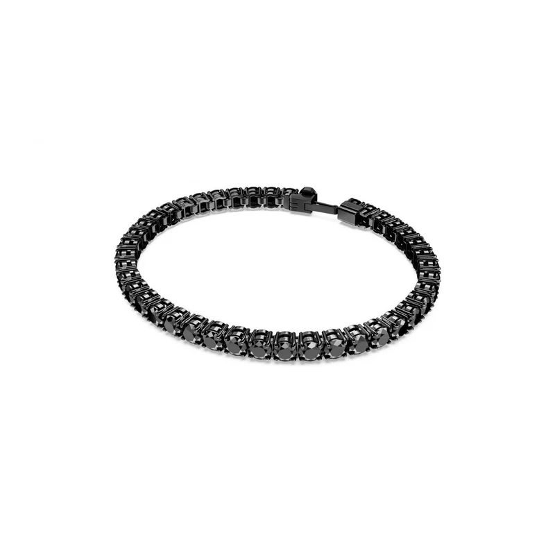 Swarovski Matrix Tennis Armband Unisex Schwarz 5664154