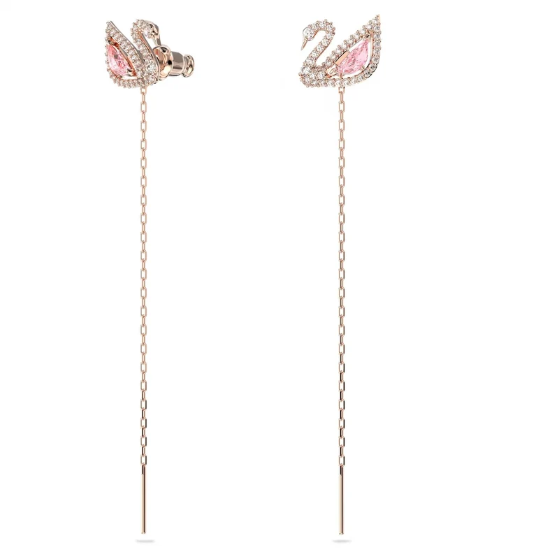 Swarovski Ohrstecker Dazzling Swan Pink Roségold 5469990