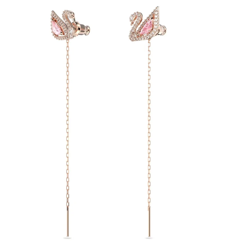 Swarovski Ohrstecker Dazzling Swan Pink Roségold 5469990