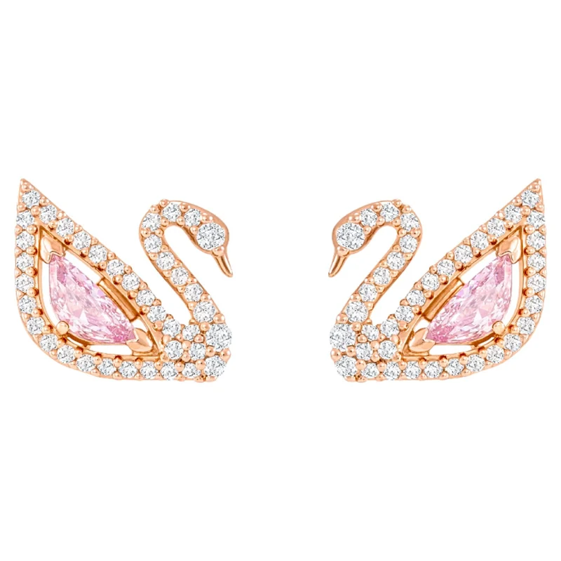 Swarovski Ohrstecker Dazzling Swan Pink Roségold 5469990