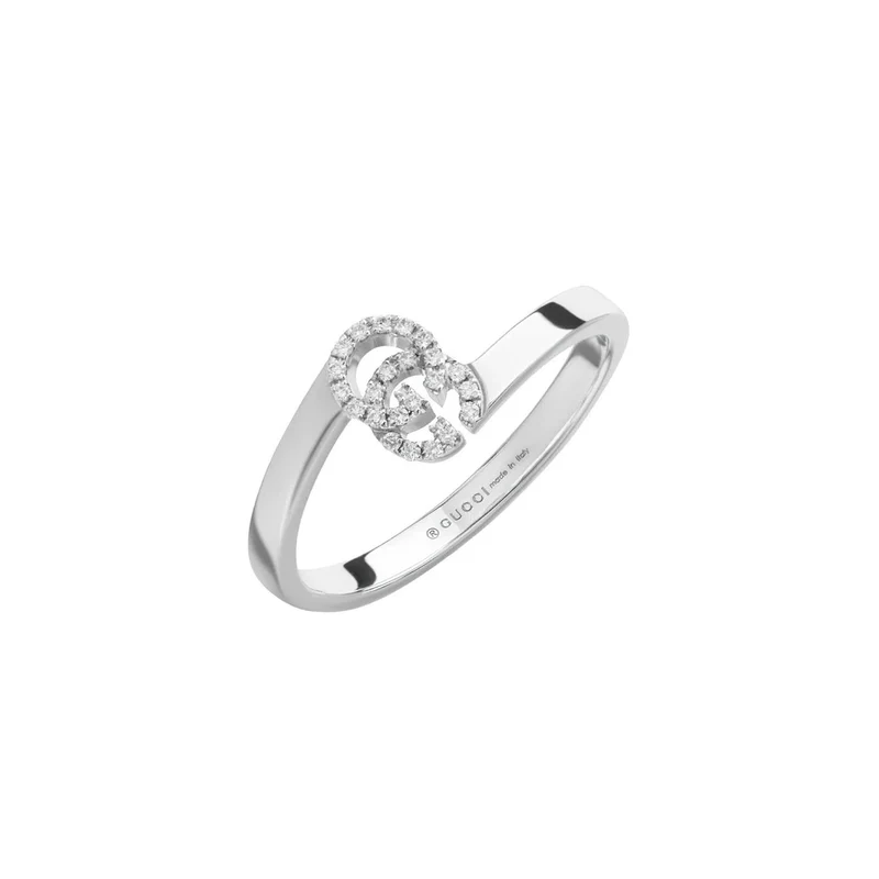 GUCCI Ring GG RUNNING Damen Weißgold YBC457127003