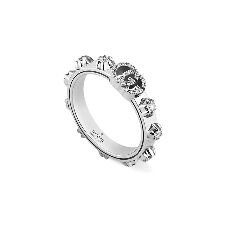 Gucci Damen Ring Running G Weissgold YBC554303001
