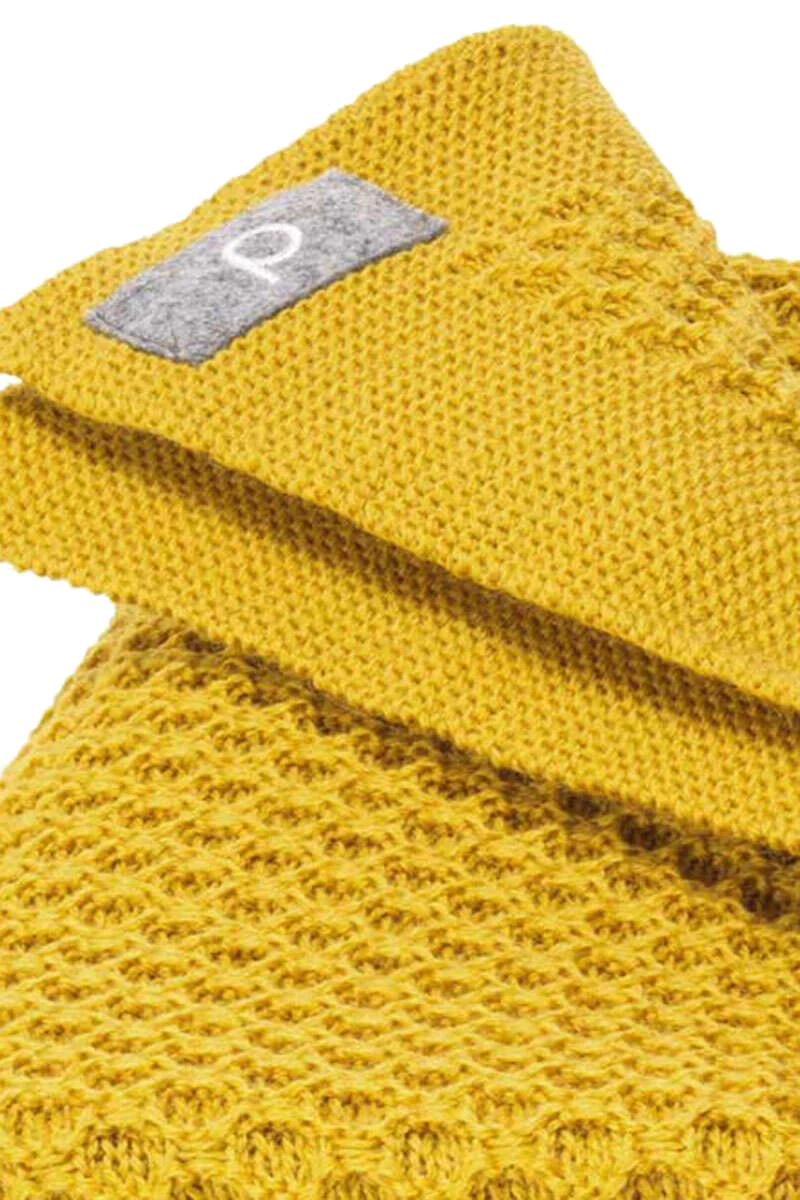 Baby Waben-Strickdecke Bio-Schurwolle GOTS