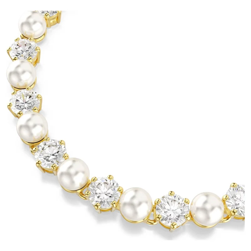 Swarovski Matrix Tennis Armband Damen Goldfarben 5742026