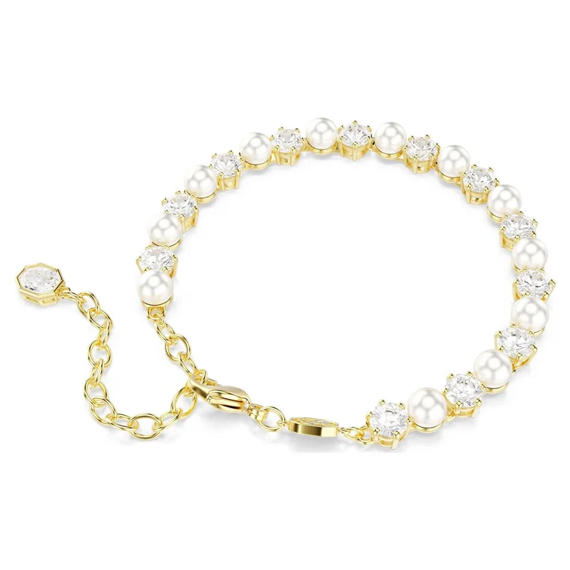 Swarovski Matrix Tennis Armband Damen Goldfarben 5742026