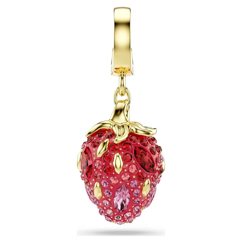 Swarovski Damen Charm Idyllia Erdbeere rot 5743136