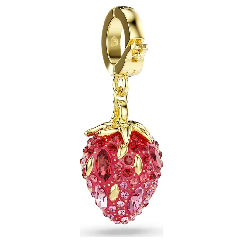 Swarovski Damen Charm Idyllia Erdbeere rot 5743136