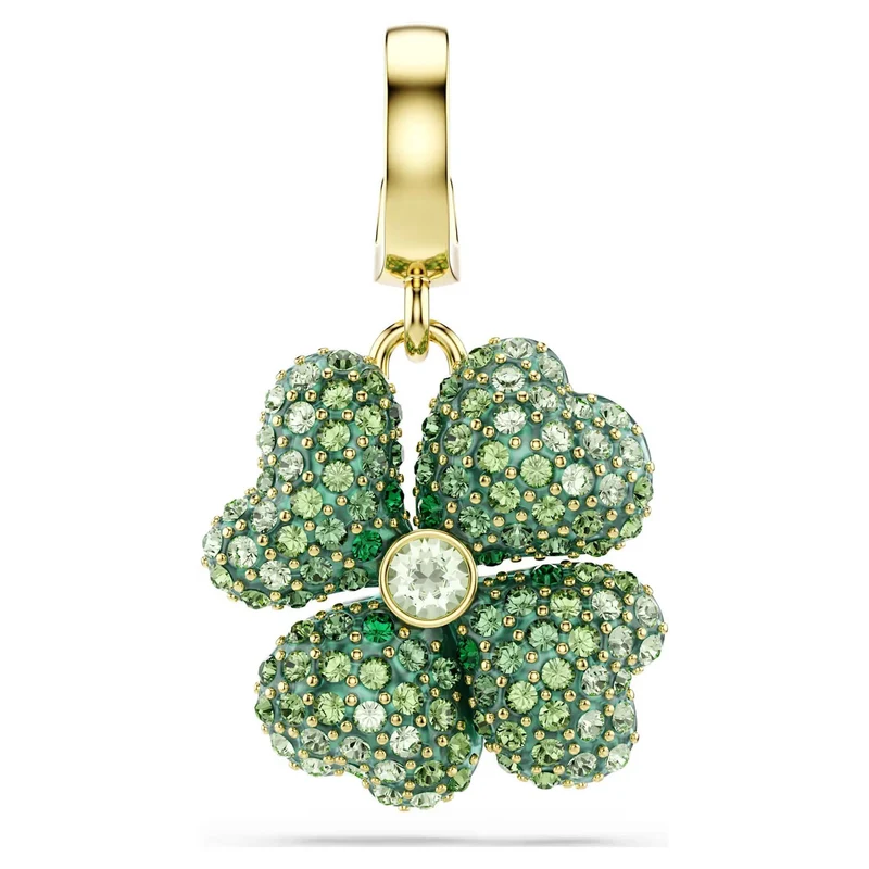 Swarovski Charm Unisex Idyllia Glücksklee Grün 5743130