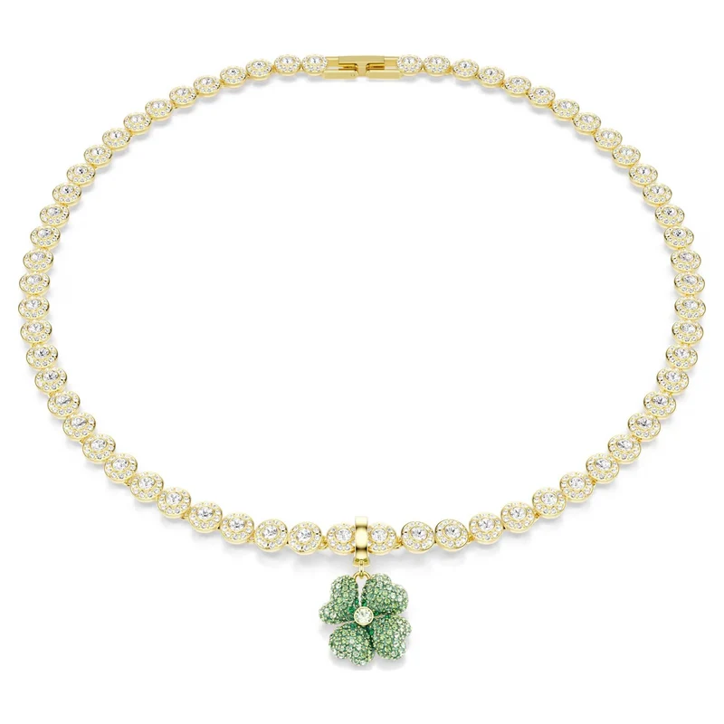 Swarovski Charm Unisex Idyllia Glücksklee Grün 5743130