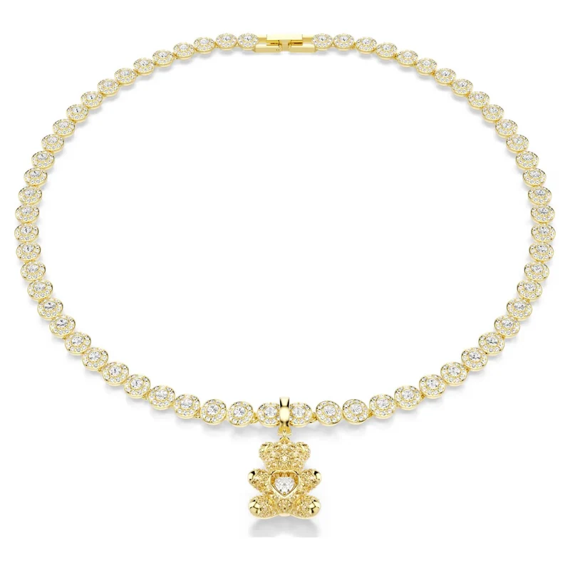 Swarovski Damen Charm Idyllia Teddy gold 5743147