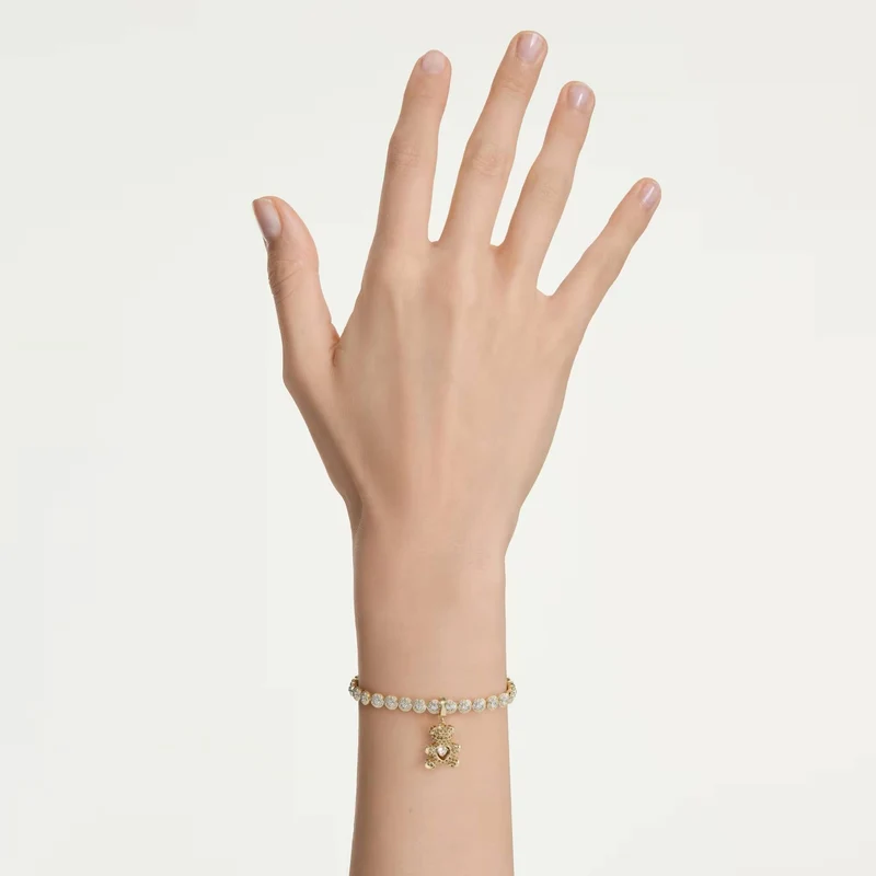 Swarovski Damen Charm Idyllia Teddy gold 5743147