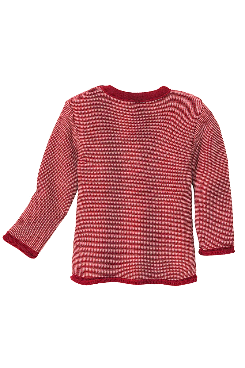 BABY Melange-Pullover Bio-Schurwolle GOTS