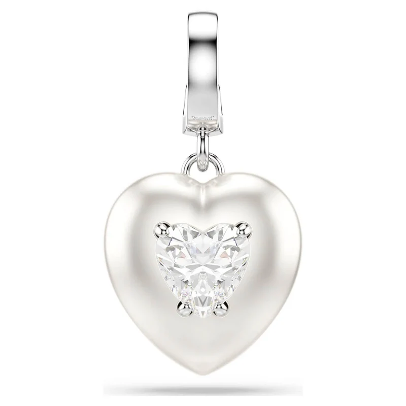 Swarovski Charm Damen Idyllia Herz Weiß Rhodiniert 5742960