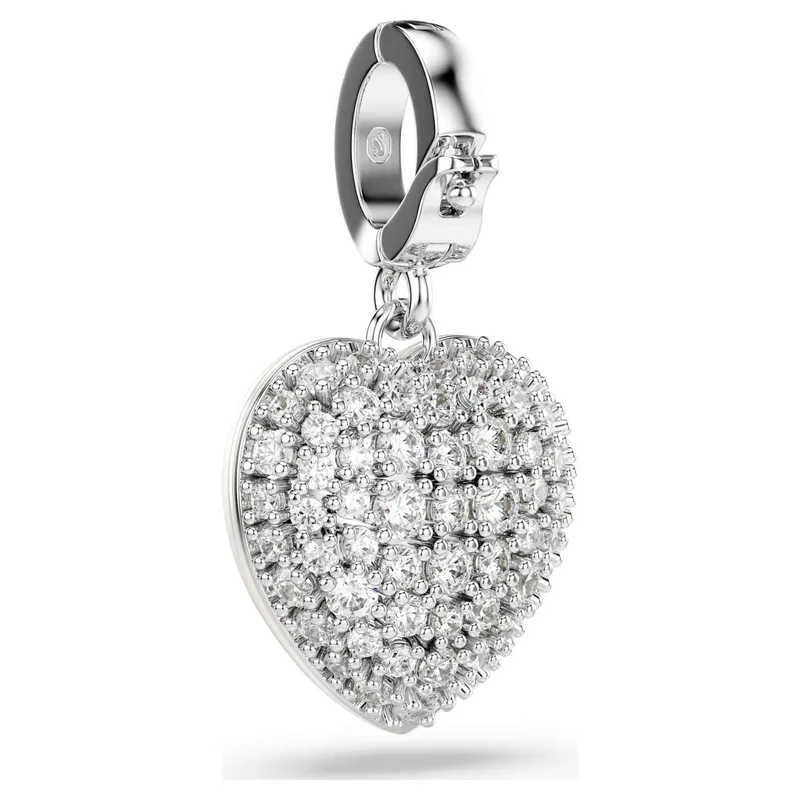 Swarovski Charm Damen Idyllia Herz Weiß Rhodiniert 5742960