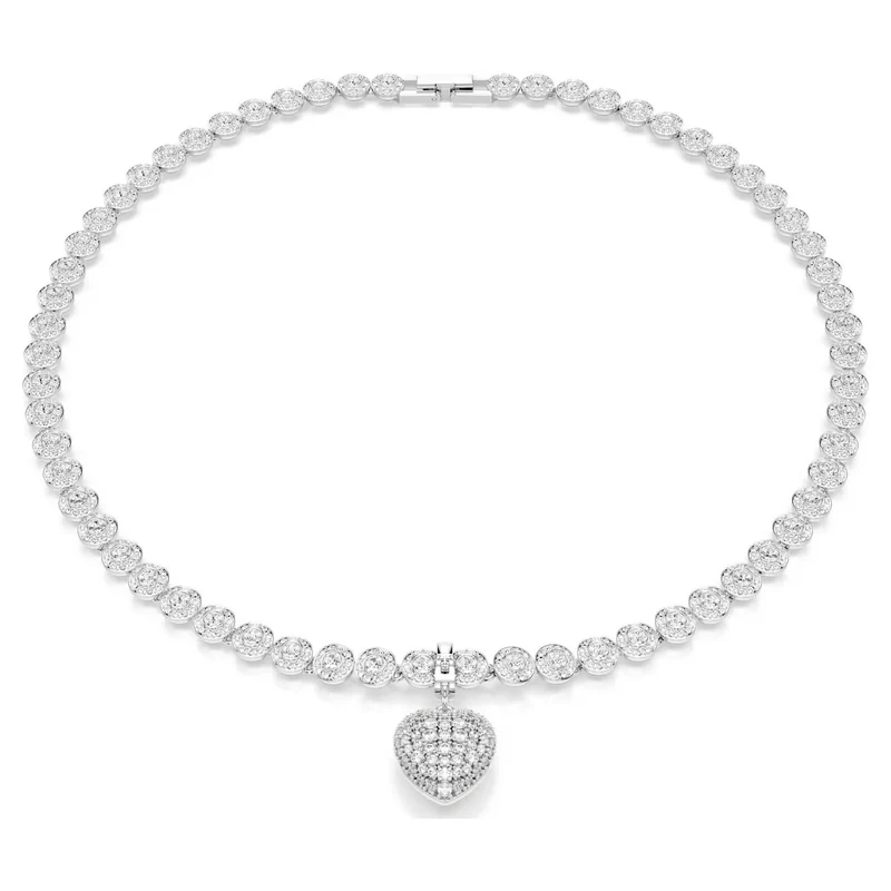 Swarovski Charm Damen Idyllia Herz Weiß Rhodiniert 5742960