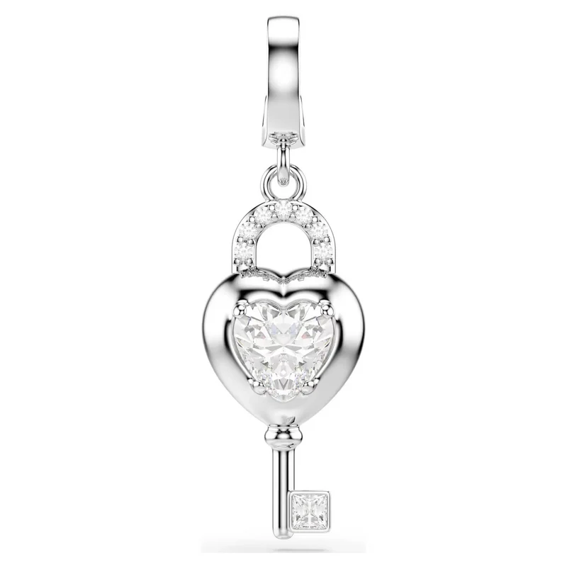 Swarovski Charm Damen Idyllia Herz mit Schlüssel Weiß 5742957