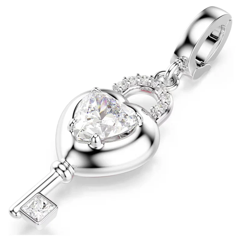 Swarovski Charm Damen Idyllia Herz mit Schlüssel Weiß 5742957