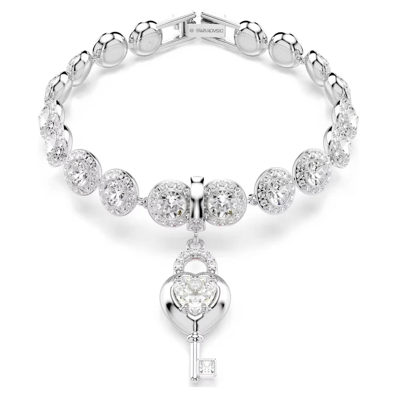 Swarovski Charm Damen Idyllia Herz mit Schlüssel Weiß 5742957