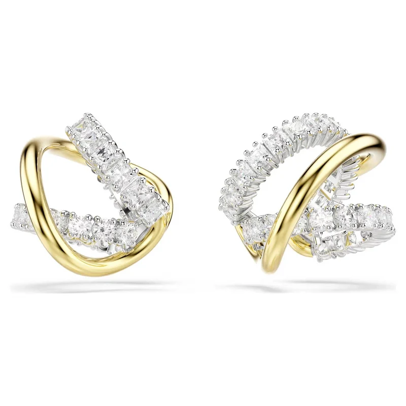 Swarovski Ohrringe Damen Hyperbola Ohrspangen Verschiedene Schliffe Weiß Metallmix 5742842